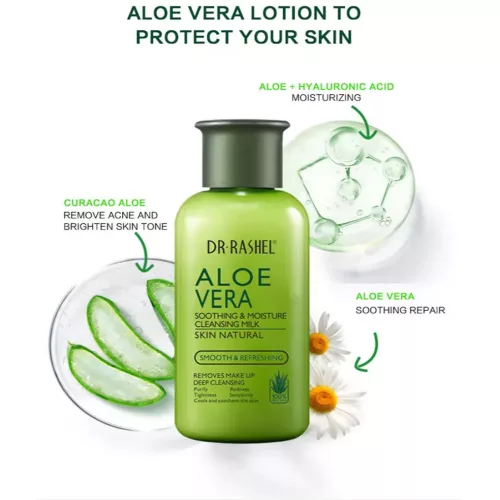 Dr. Rashel Aloe Vera nyugtató és hidratáló tisztító tej 160 ml DRL-1537