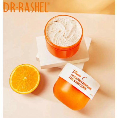 Dr. Rashel C-vitamin hámlasztó és fényesítő arc- és testradír 250 gr DRL-1688