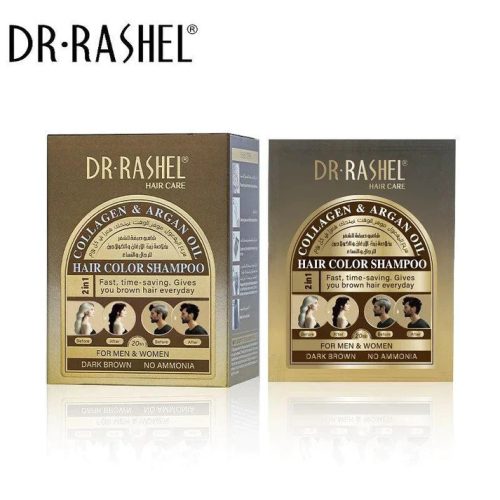 Dr. Rashel hajszínező sampon sötétbarna (25 ml x 10 darab) DRL-1755