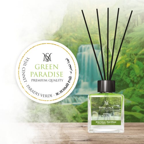 Mislina pálcikás lakásillatosító 110 ml (green paradise) zöld, paradicsomi illat 