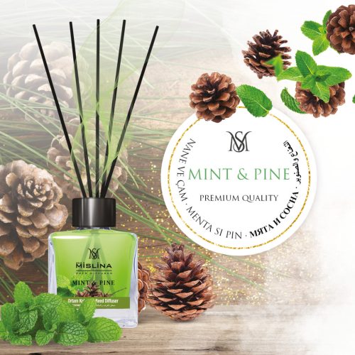 Mislina pálcikás lakásillatosító 110 ml (mint&pine) / friss mentol és erdei fenyő illat
