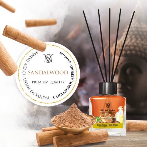 Mislina pálcikás lakásillatosító  110 ml (sandalwood) /szantálfa illat
