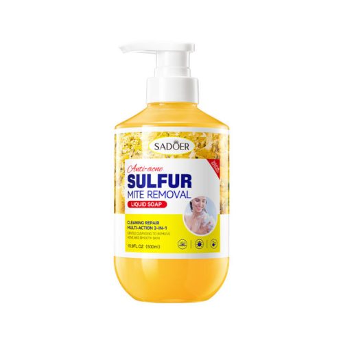 Sadoer kénes folyékony szappan pattanások ellen 500 ml SD39033