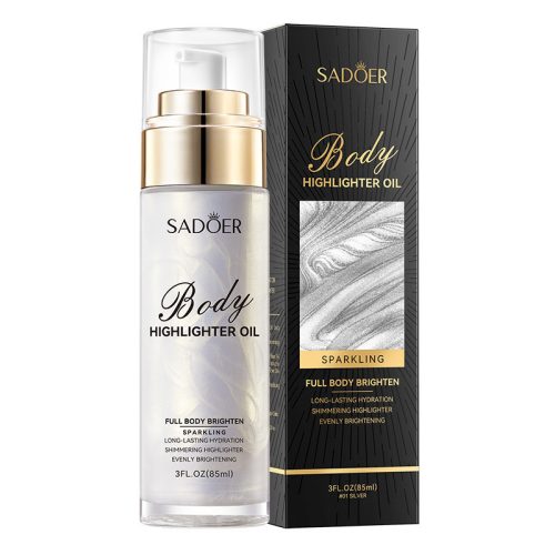 Sadoer highlighter oil (csillámos testápoló olaj) 85 ml /Silver/ SD81318