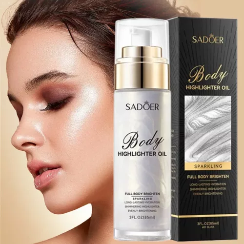 Sadoer highlighter oil (csillámos testápoló olaj) 85 ml /Silver/ SD81318