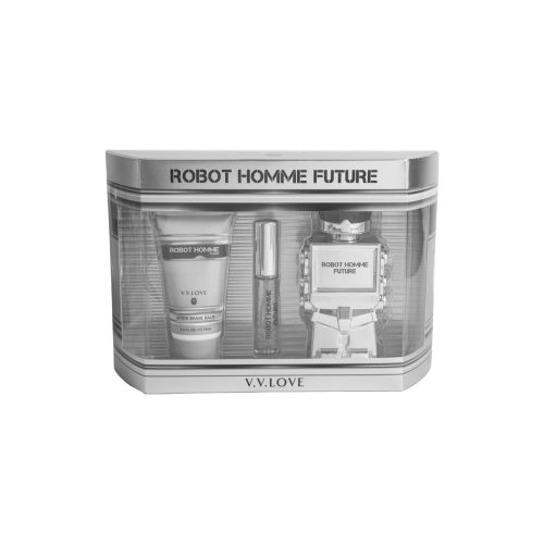 V.V. Love szett (After shave 75 ml + tollparfüm 35 ml + parfüm 100 ml) Robot homme future VL-7504 (férfi illat)