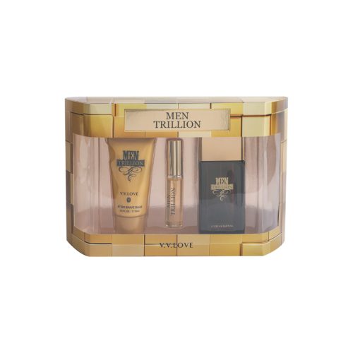 V.V. Love szett (after shave 75 ml + tollparfüm 35 ml + parfüm 100 ml) Men trillion VL-7505 (férfi illat)