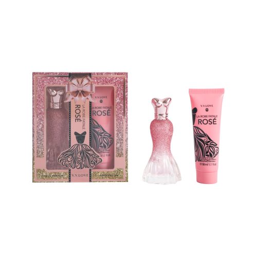 V.V. Love szett (parfüm 30 ml + testápoló 50 ml) La robe fatale rose VL3801-18 (női illat)
