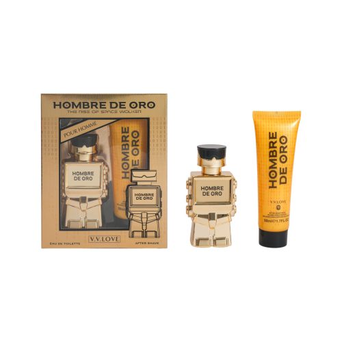 V.V. Love szett (parfüm 30 ml + after shave 50 ml) Hombre de oro VL3801-6 (férfi illat)