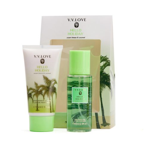 V.V. Love szett – Hello Holiday (testpermet 85 ml+testápoló 75 ml) VL9059-28