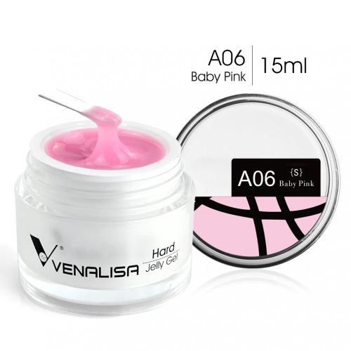 Venalisa Jelly műköröm építő zselé /Builder Gel - A06 Baby Pink 15ml