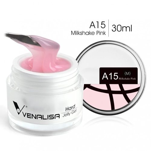 Venalisa Jelly műköröm építő zselé /Builder Gel - A15 Milkshake Pink 30ml