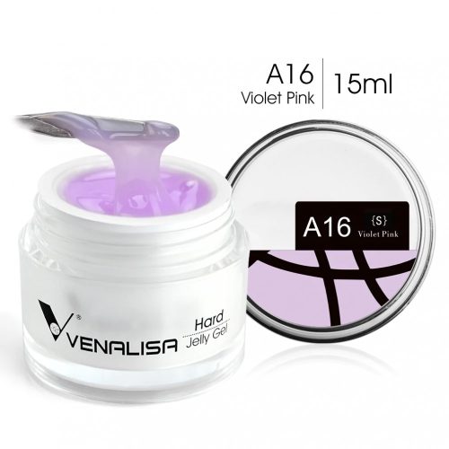 Venalisa Jelly műköröm építő zselé /Builder Gel - A16 Violet Pink 15ml