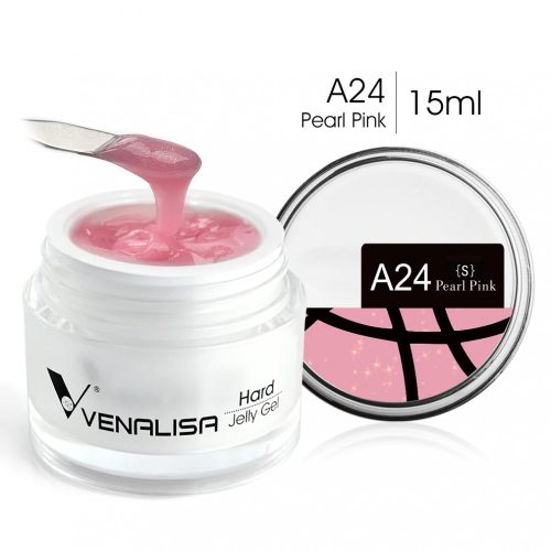 Venalisa Jelly műköröm építő zselé /Builder Gel - A24 Pearl Pink 15ml