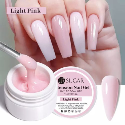 Ur Sugar  építő zselé  - halvány rózsaszín/light pink 15ml