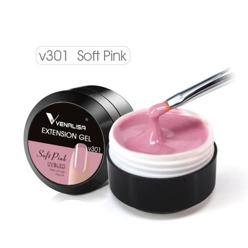 Venalisa építő zselé   (hosszabbító zselé)  Soft pink V301  15ml